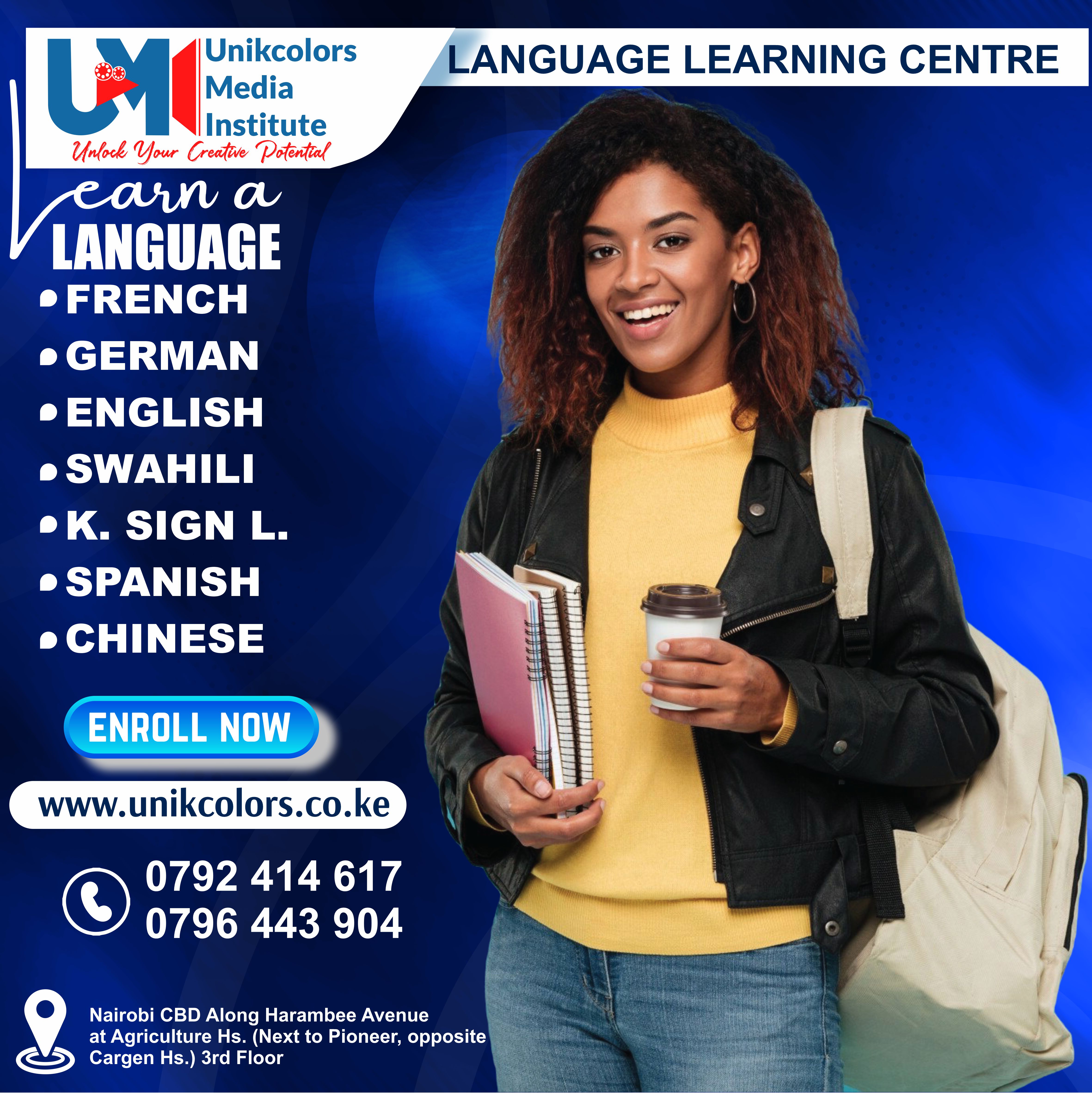 LANGUAGE TRAINING CENTRE - GERMAN | ENGLISH | FRENCH | CHINESE | SPANISH | SWAHILI | KENYA SIGN LANG